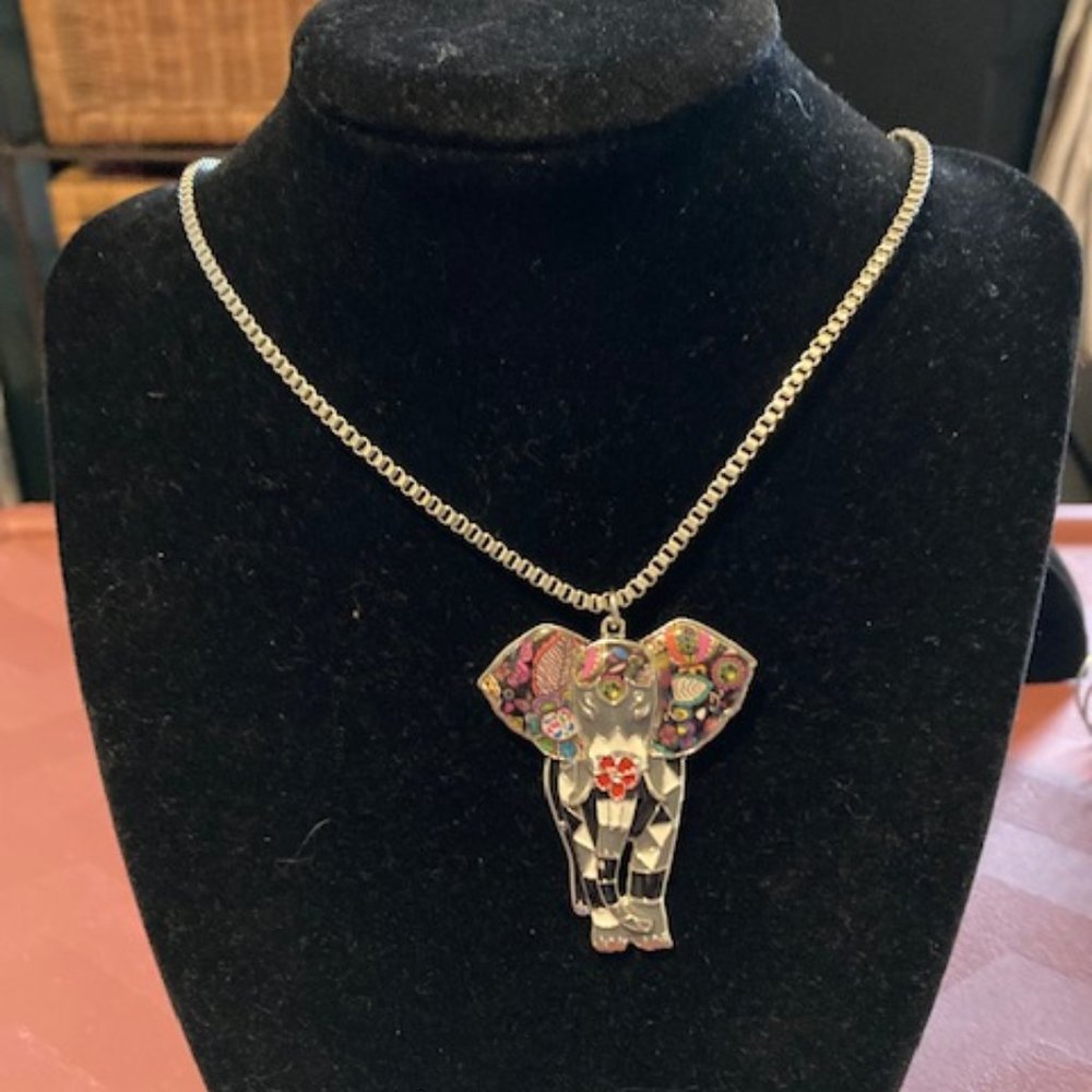 BONSNY elephant necklace